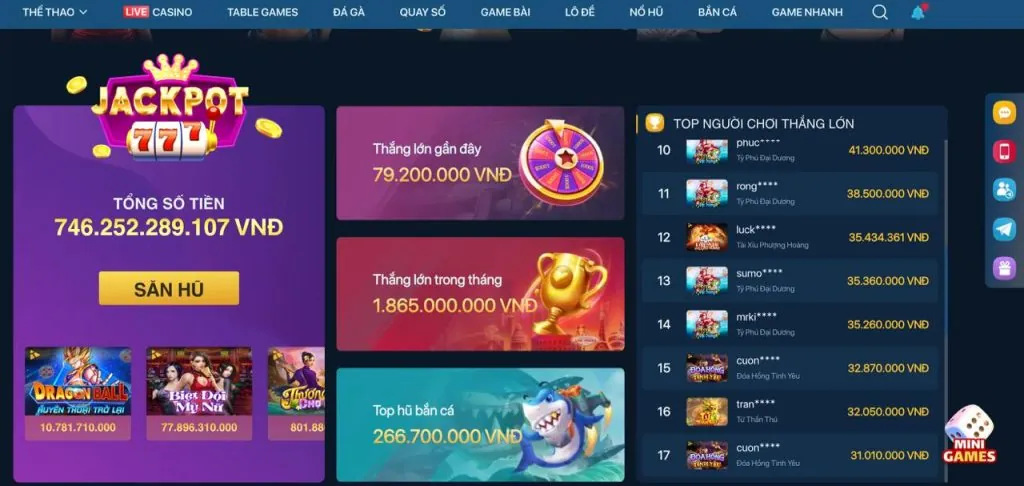 Sảnh bắn cá Lucky Fishing tại f8bef